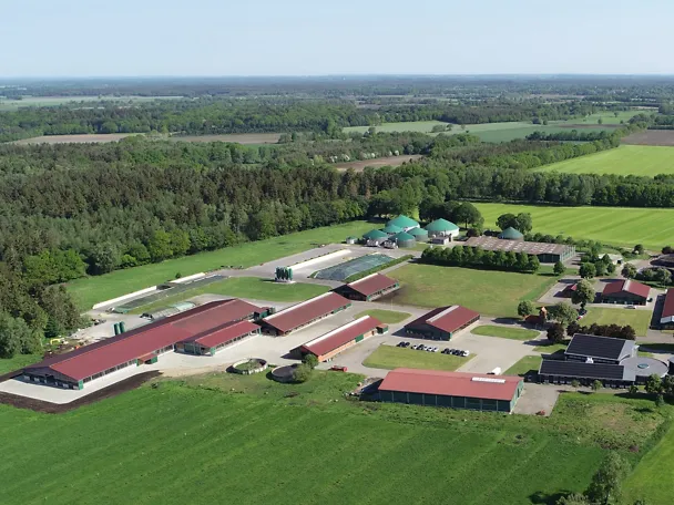 Aerial view of the Hülsenberg estate Aerial view of the Hülsenberg estate