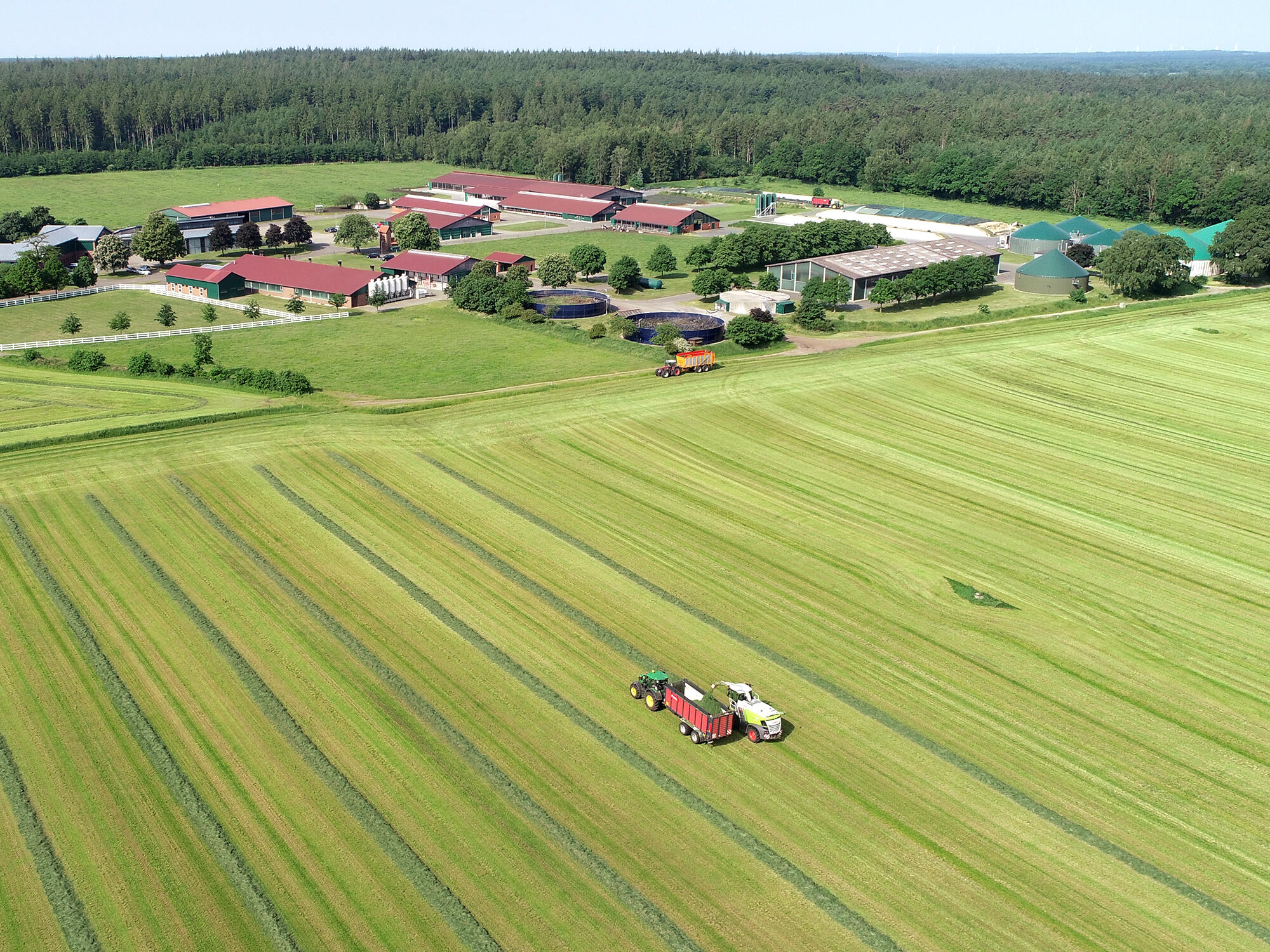 Grasernte auf Gut Hülsenberg